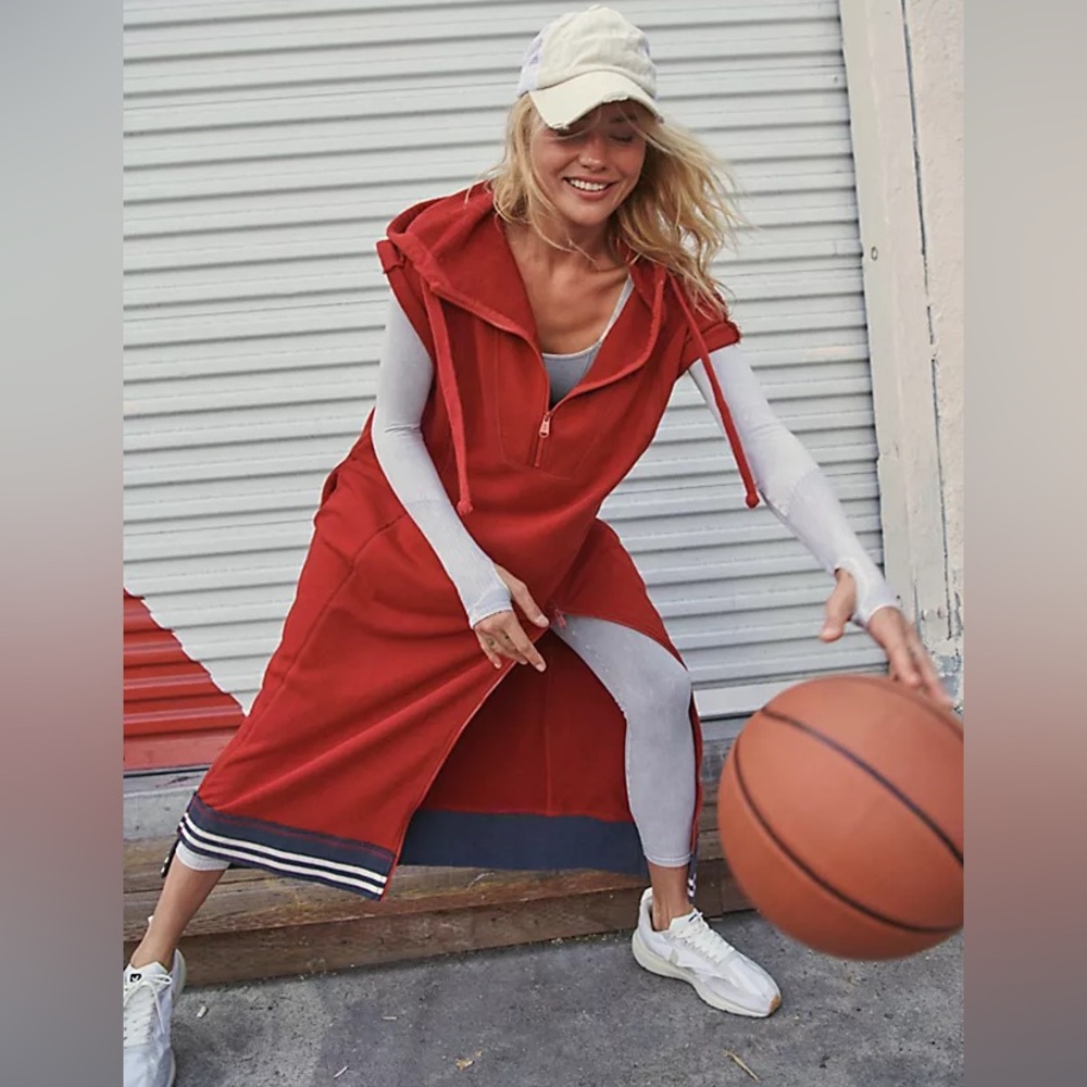 Free People | FP Movement Match Up Maxi Hoodie Sweatshirt Dress XS